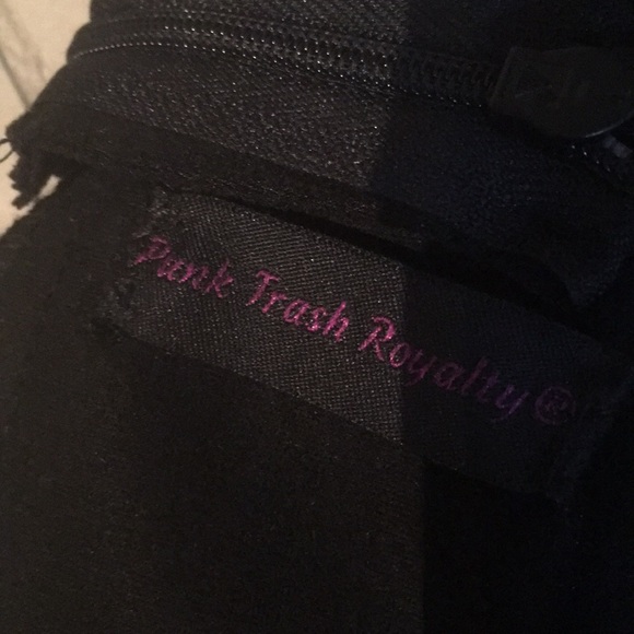 Punk Trash Royalty Faux suede lace up leggings - Picture 7 of 9